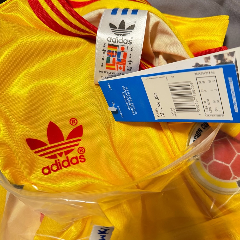 ⚽️ COLOMBIA🏆🇨🇴 team jersey retro player soccer seleccion futbol World Cup size M - Picture 6 of 14
